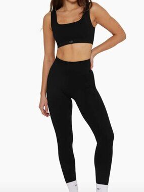 SET Active SculptFlex Bra and Leggings Set in ONYX